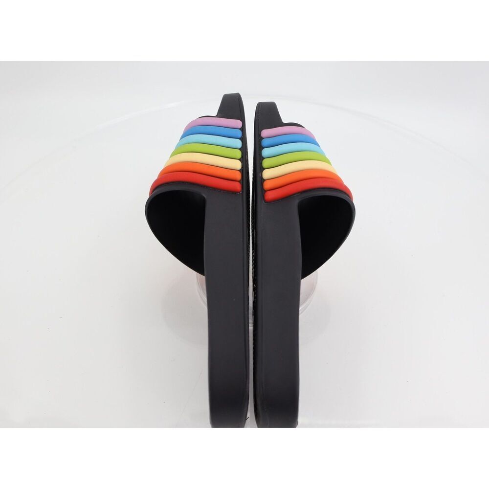 Melissa Women's Beach Sandal Size 7 Scented Slide Black Rainbow Rubber Shoe - Picture 7 of 10